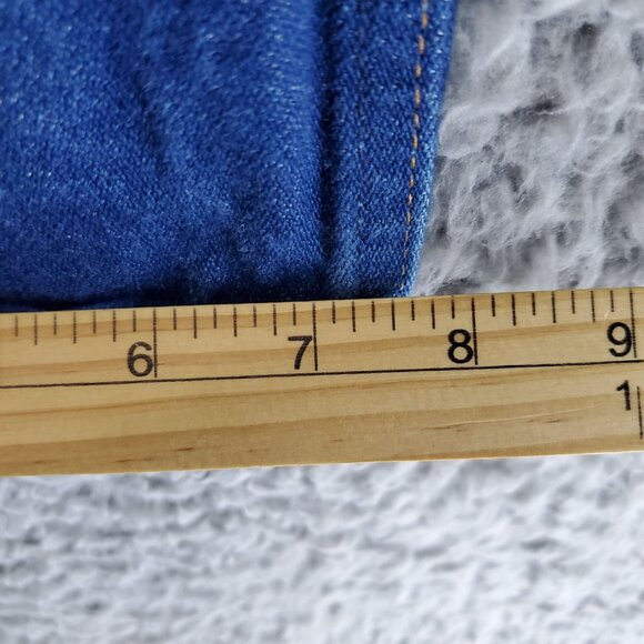 Wrangler Jeans Mens 30x30 Blue Classic Fit Cotton Denim Bootcut 936PWD - Picture 7 of 11